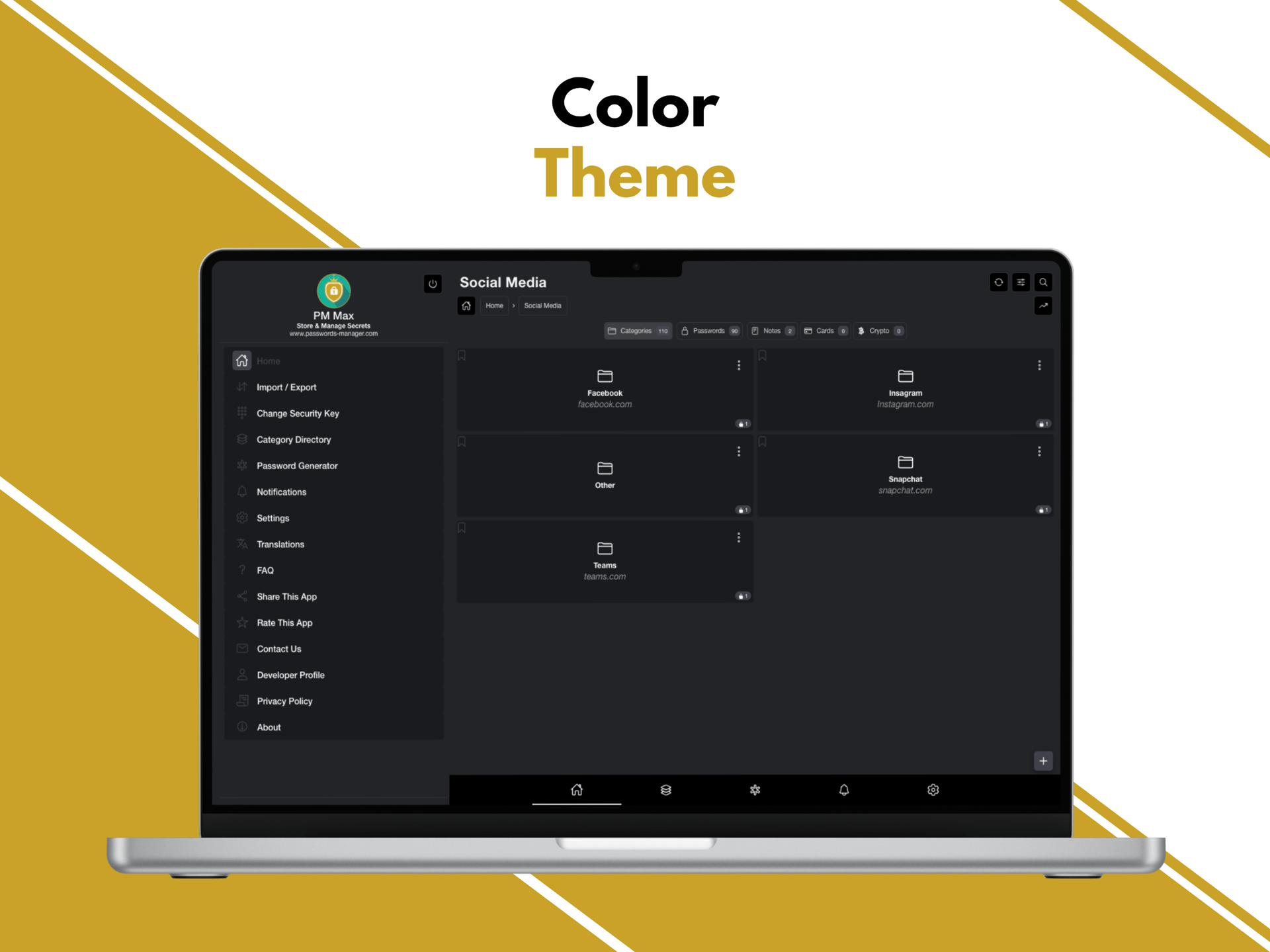 PM Max - Dark and light theme
