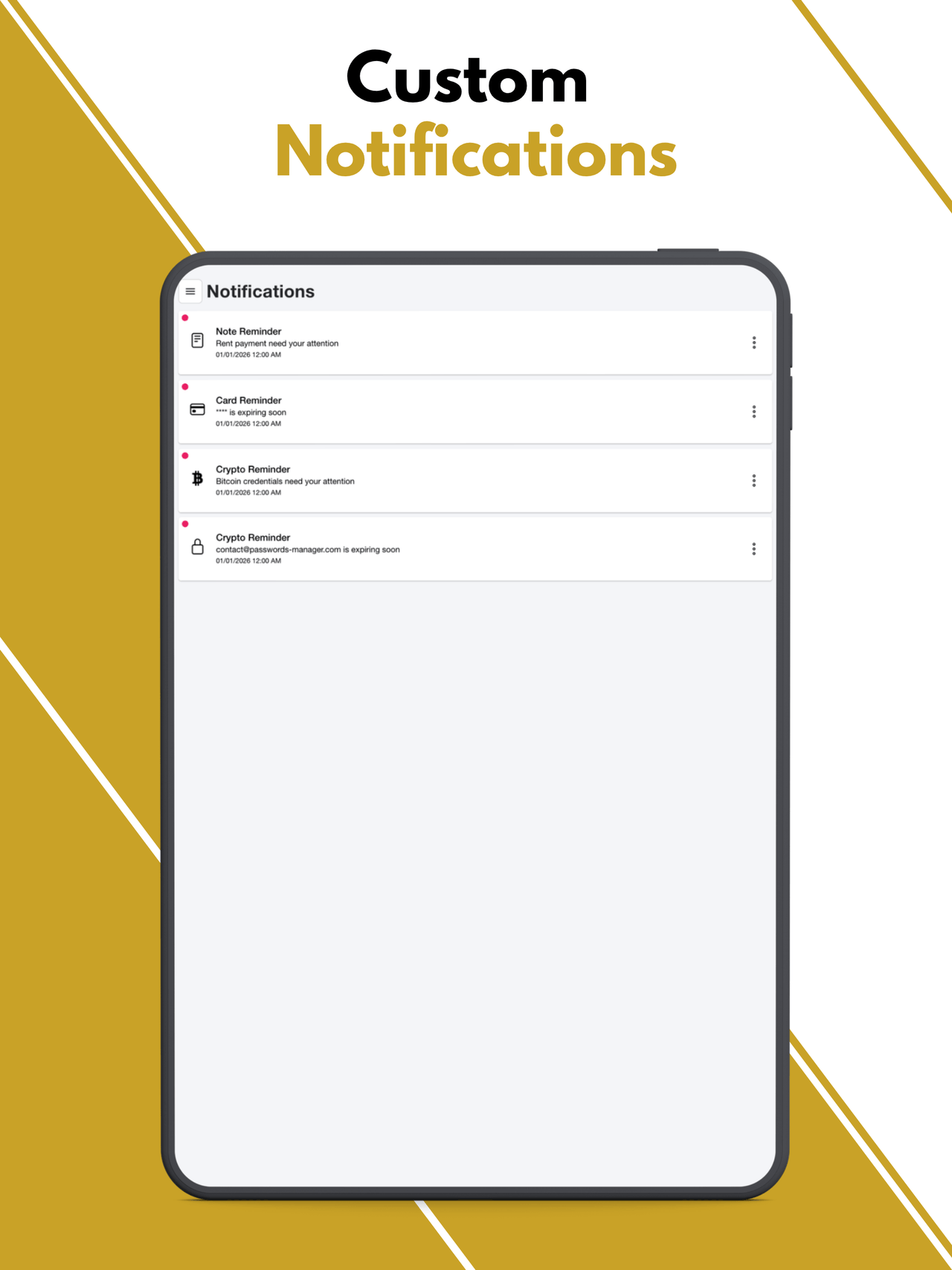 PM Max - Custom notifications