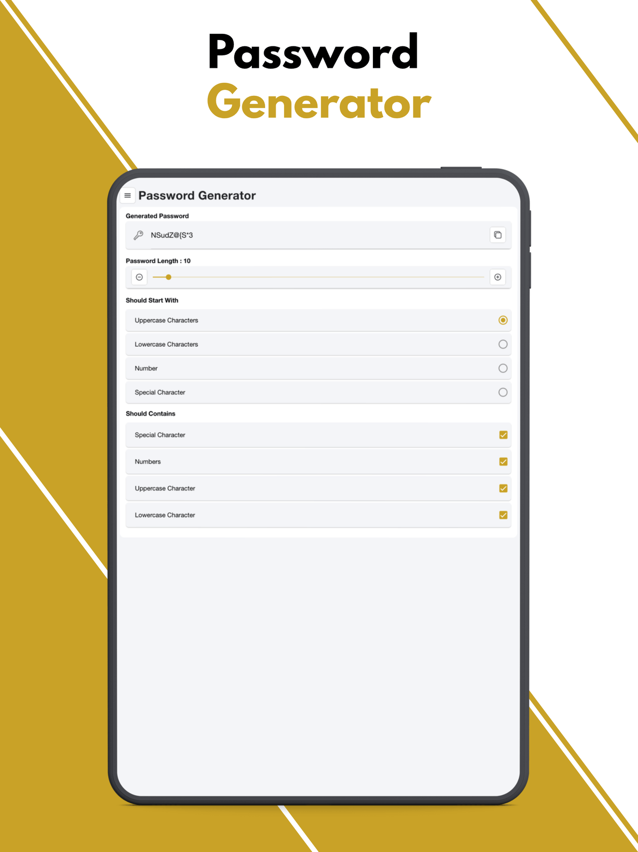 PM Max - Password generator