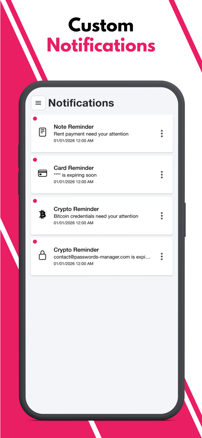 PM Pro - Custom notifications